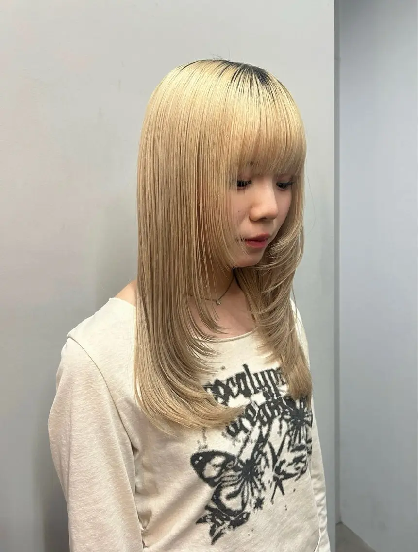 セミロング レイヤーカット カット トリートメント ラフで可愛いヘア 🐈⬛Rukaのヘアスタイル