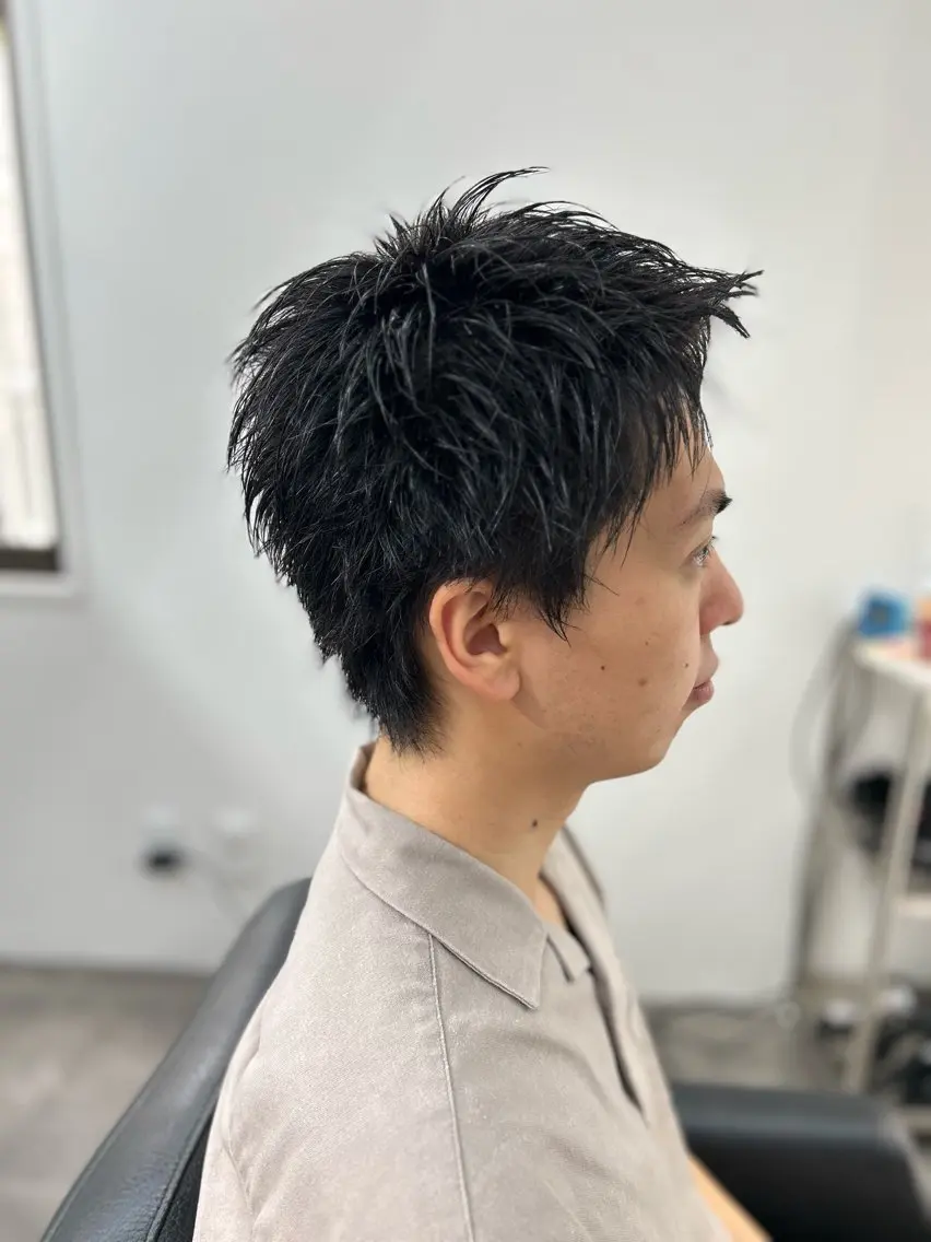ショート メンズ スパイキーショート ショートヘア OKADA/メンズ /カット/眉/縮毛のヘアスタイル