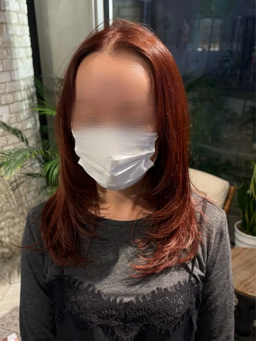セミロング カット コテ巻きパーマ✨/ 木下明哉のヘアスタイル