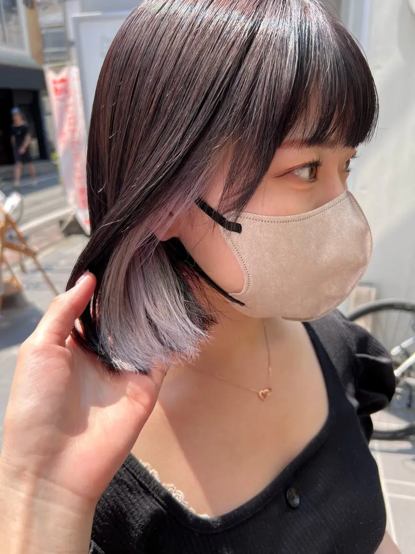 ショート カラー ヘアカラー しみず さくら🌸のヘアスタイル