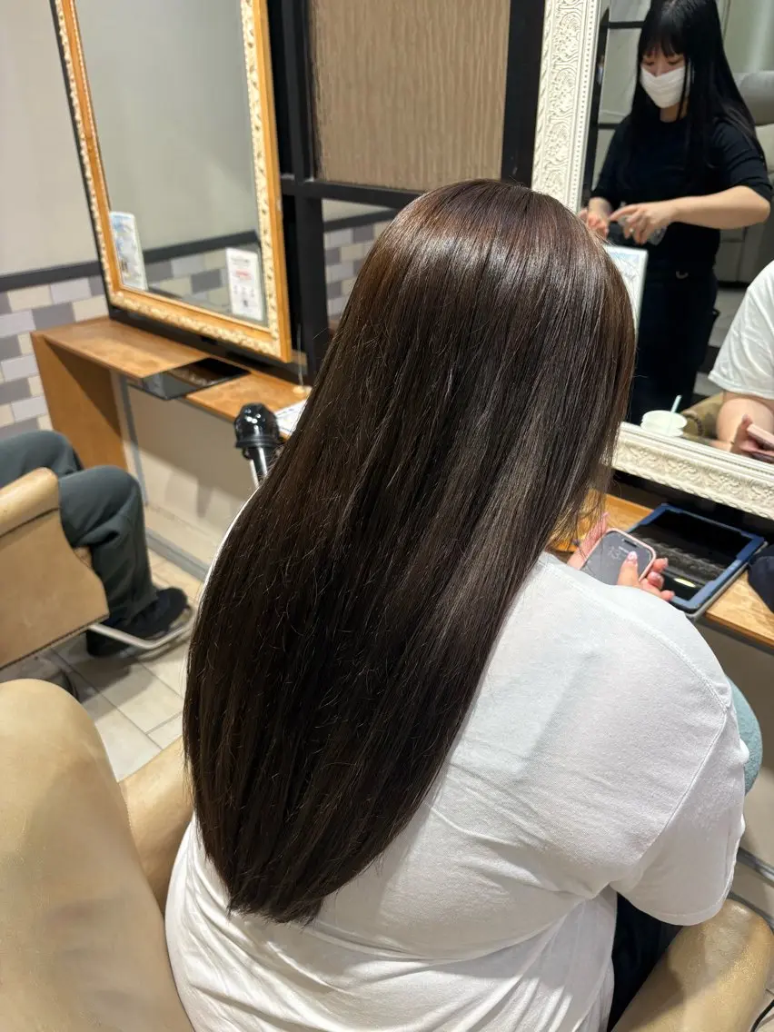 ロング ヘアカラー トリートメント SUZUKIAIRI メンズ/艶髪カラーのヘアスタイル