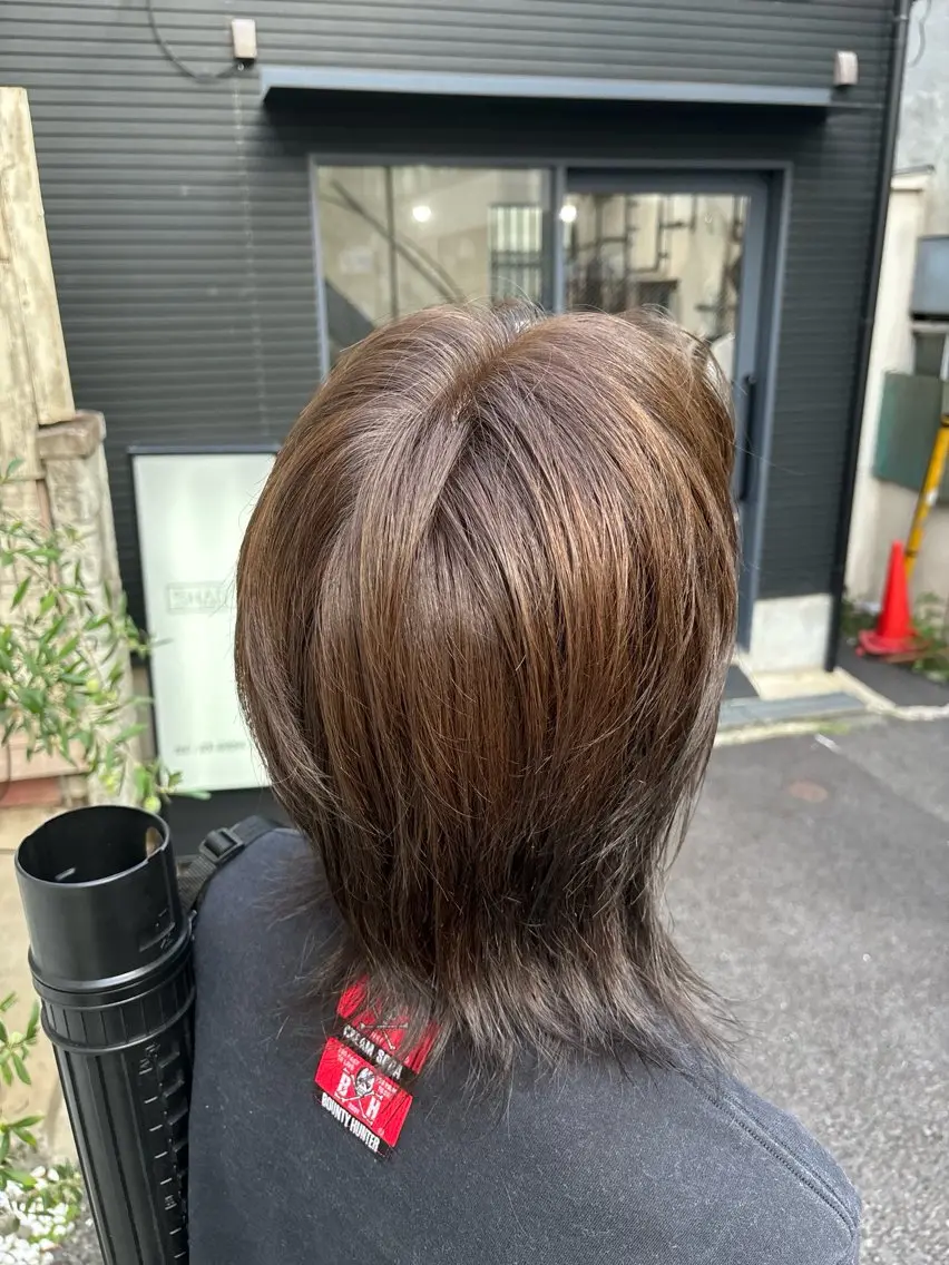ミディアム カラー メンズ ヘアカラー トリートメント SHO 👻原宿 /艶カラーのヘアスタイル
