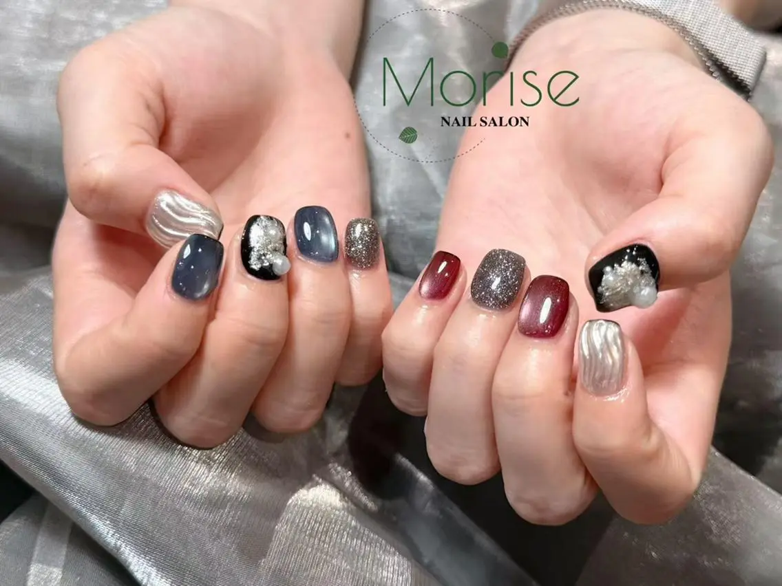 ネイル 長さ出し フットネイル フレンチネイル ジェルネイル ガーリー MoriseNail 表参道のネイルデザイン