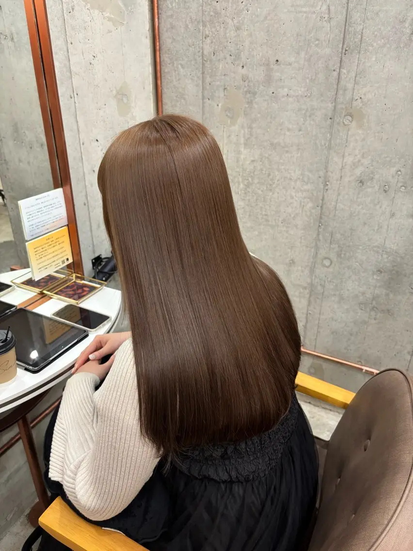 【ブリーチ無し‼️】トーンアップカラー✨✨の写真