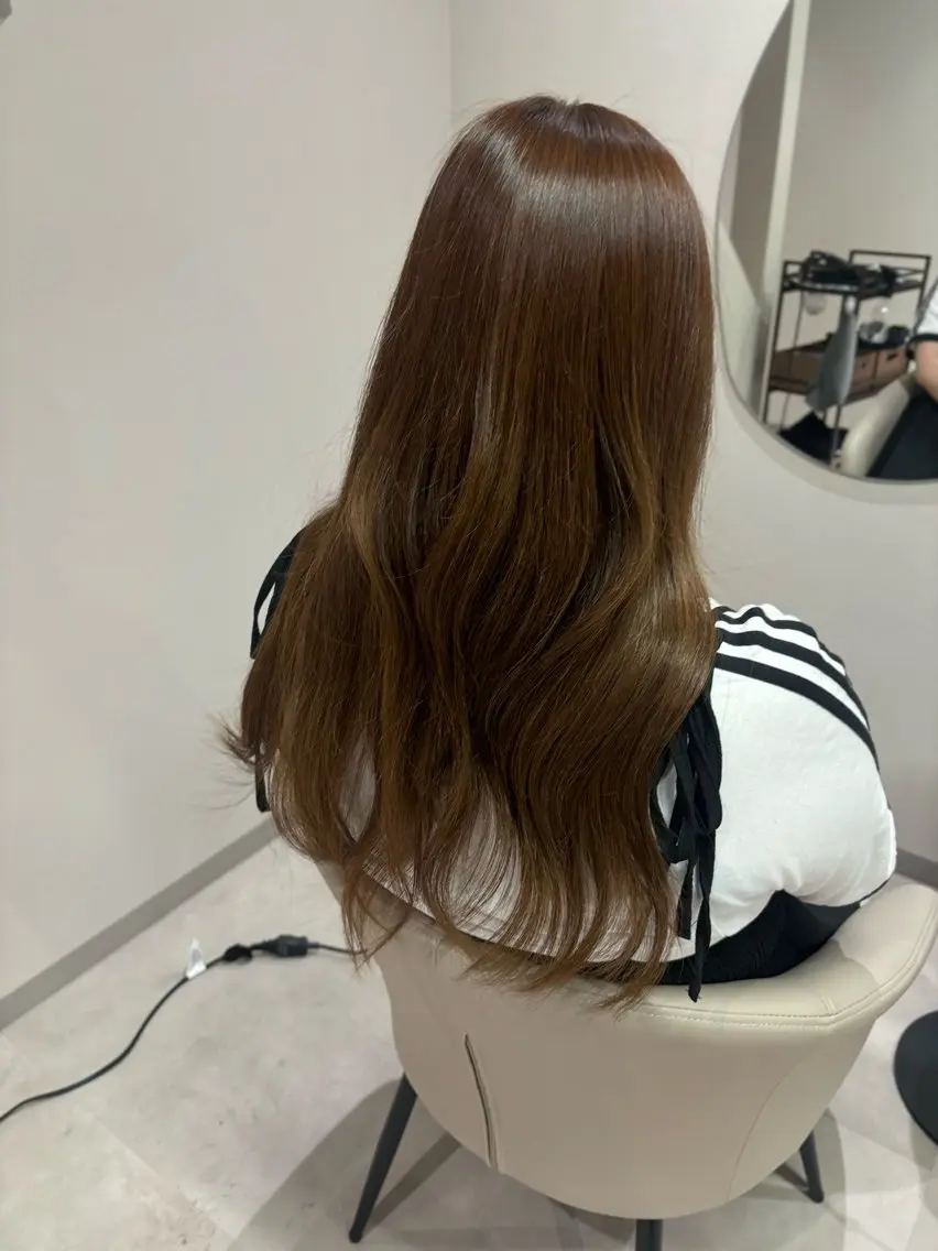 ロング カラー ブラウンカラー ヘアカラー 🐼 こゆきのヘアスタイル