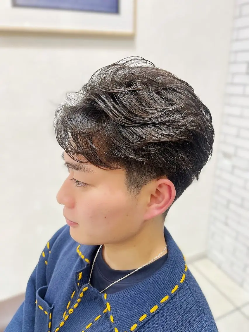 【学割U24🪐メンズ垢抜け宣言🪐】カット＋パーマ(特殊パーマ+1650円)＋眉カット¥13200→の写真