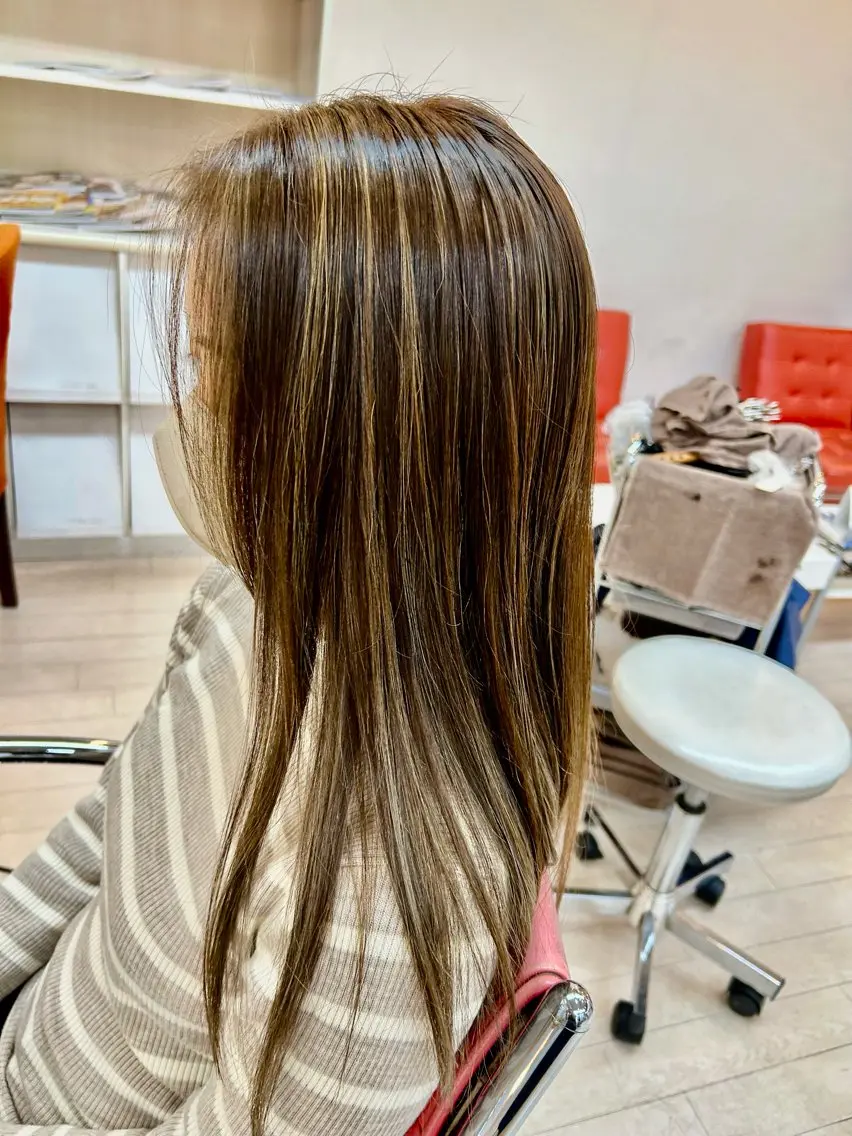 ロング カット ヘアカラー トリートメント PazRood 山下のヘアスタイル