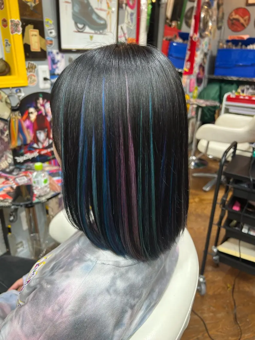 ミディアム カラー メンズ カット ヘアカラー KOYA コヤのヘアスタイル