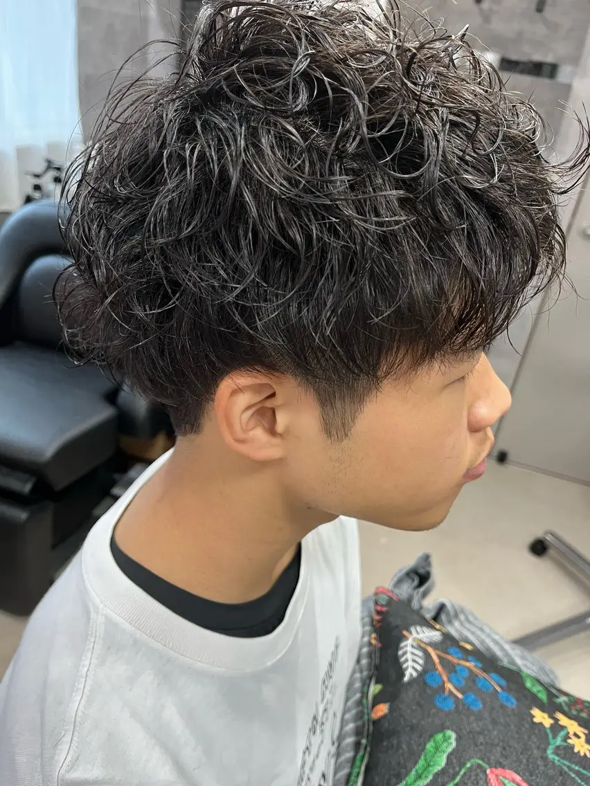 パーマ メンズ メンズパーマ ヤマモト ヒロミのヘアスタイル