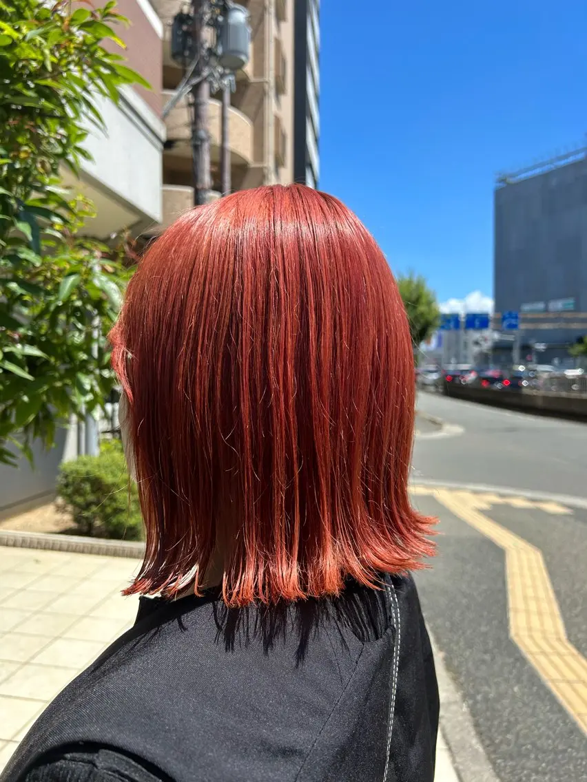 ミディアム ヘアカラー 【艶ｶﾗｰ/ｼｮｰﾄ 】田原 愛菜🐯のヘアスタイル