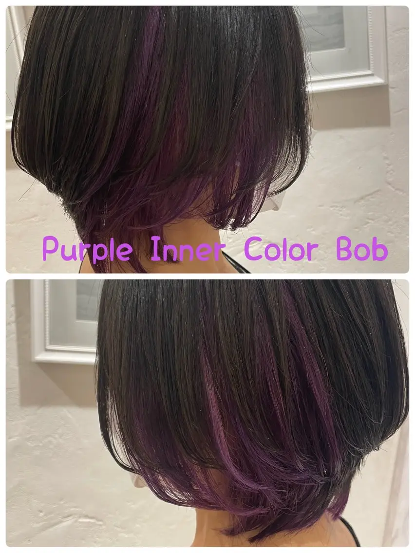 カラー 透明感カラー デザインカラー インナーカラー ボブ ヘアカラー マネージャー/ 髪質改善/ウルトワのヘアスタイル