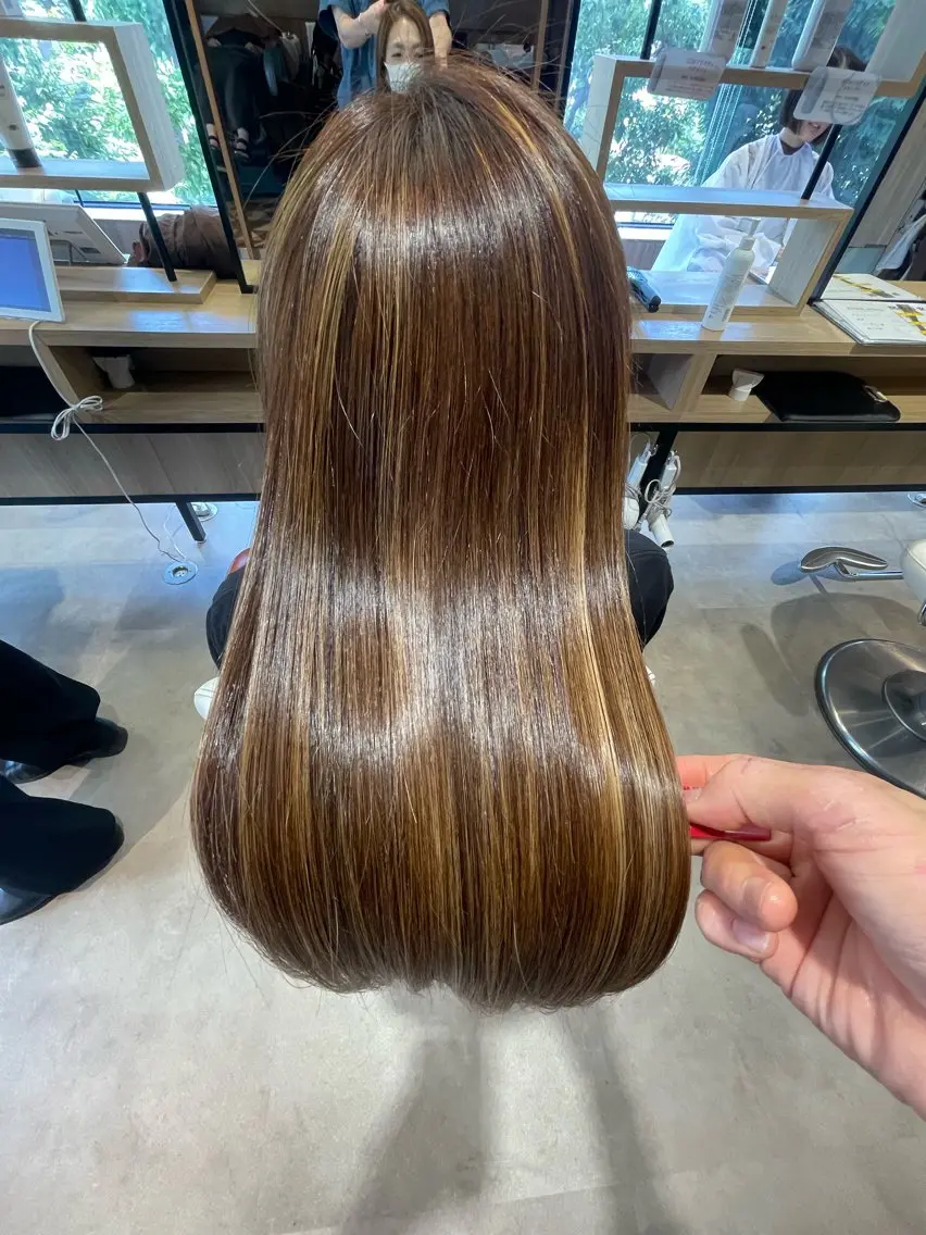 【人気No.1✨】カット＋髪質改善カラー＋トリートメントの写真