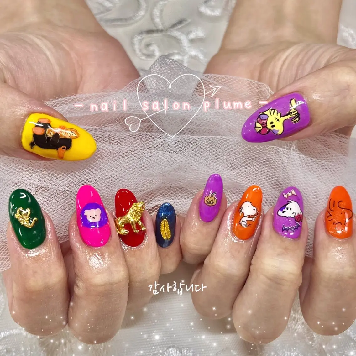 ネイル ハロウィン plume nail ☆韓国ネイルのネイルデザイン