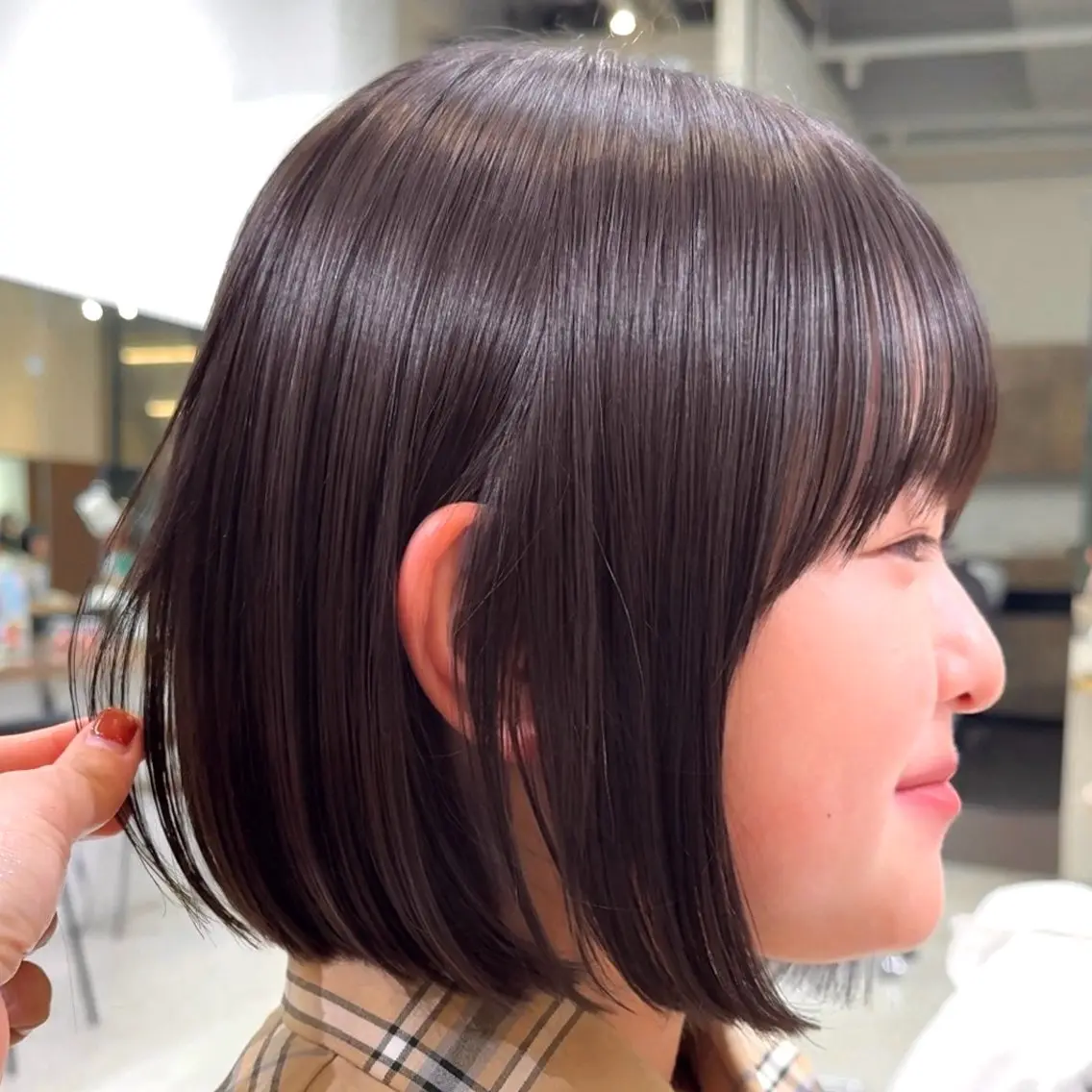 ショート カラー ヘアカラー 縮毛矯正 ボブ/レイヤー/髪質 改善/AOI🫧のヘアスタイル
