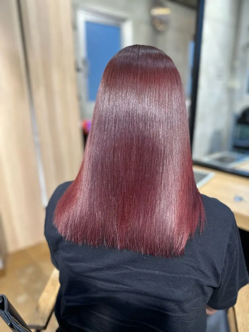 セミロング カラー アディクシーカラー ブリーチ ケアブリーチ ダブルカラー イヤリングカラー DAIKIベージュ 🍂レイヤーカットのヘアスタイル