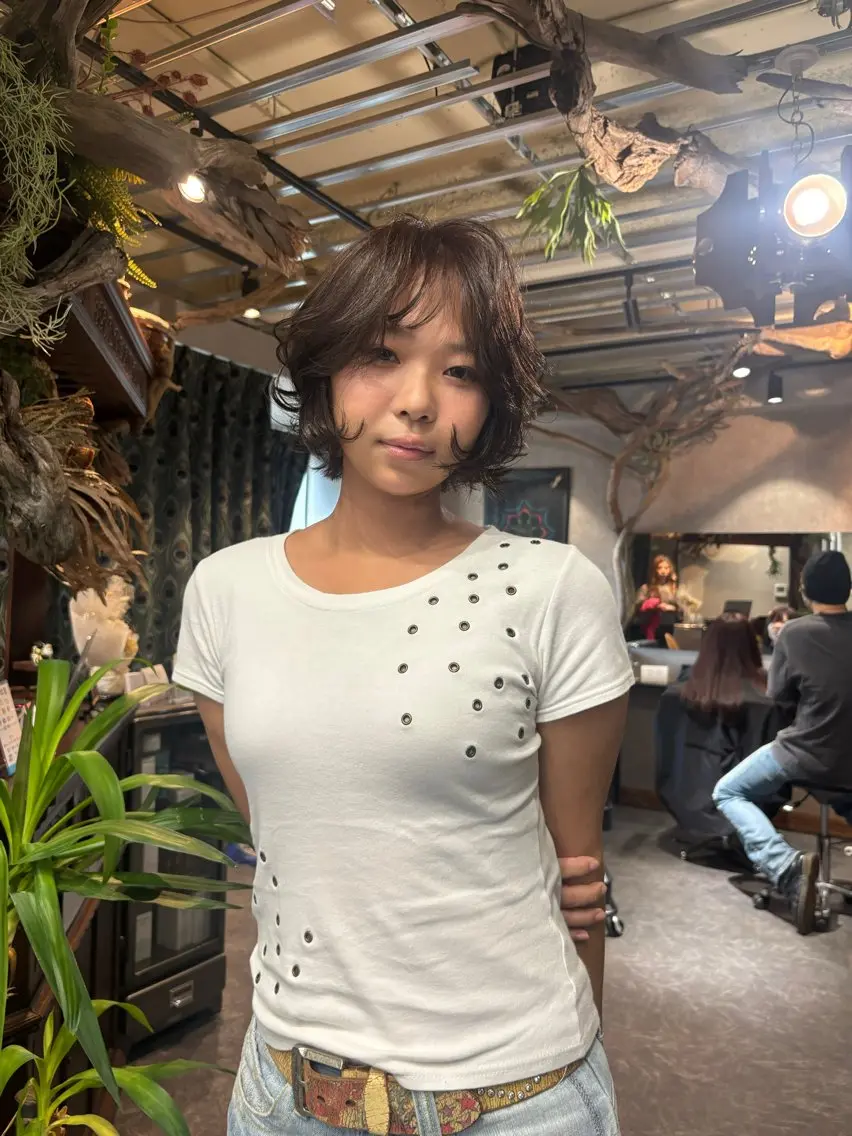 ショート ヘアアレンジ トリートメント カット ヘアカラー 垢抜けショート ヒロムのヘアスタイル