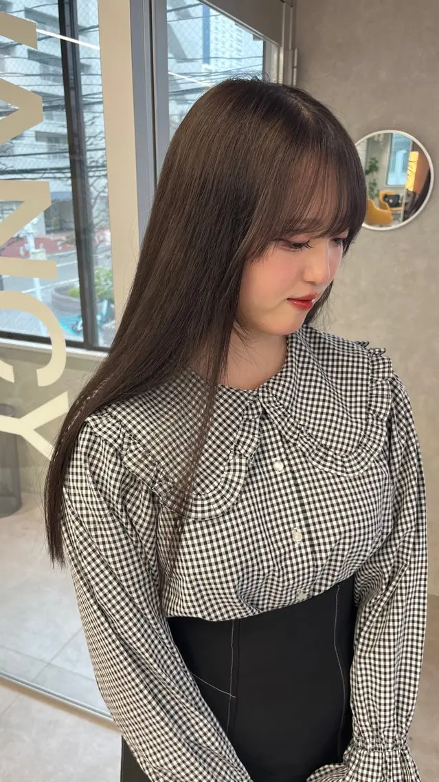 ロング カラー ブラウンカラー Abe yuyaのヘアスタイル