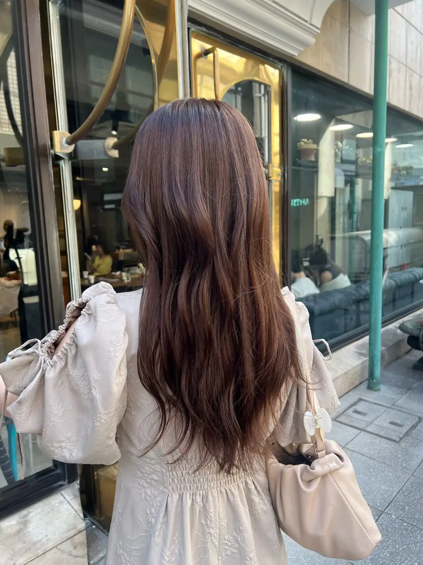 ロング カラー ブリーチ 透明感カラー ダブルカラー グレージュ ブリーチなしカラー カット ヘアカラー トリートメント 赤みゼロ/透明感 カラー🌿KANTAのヘアスタイル
