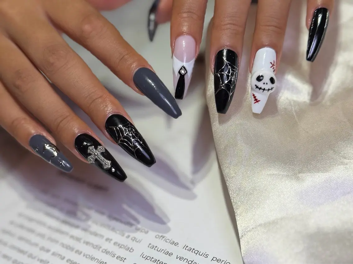 ネイル ハロウィン ハンドネイル Mnailsalon フィルイン対応サロンのネイルデザイン