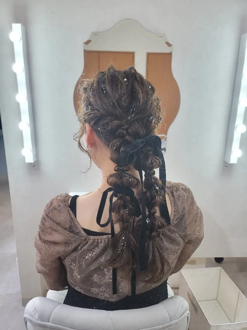 似合わせヘアセットの写真