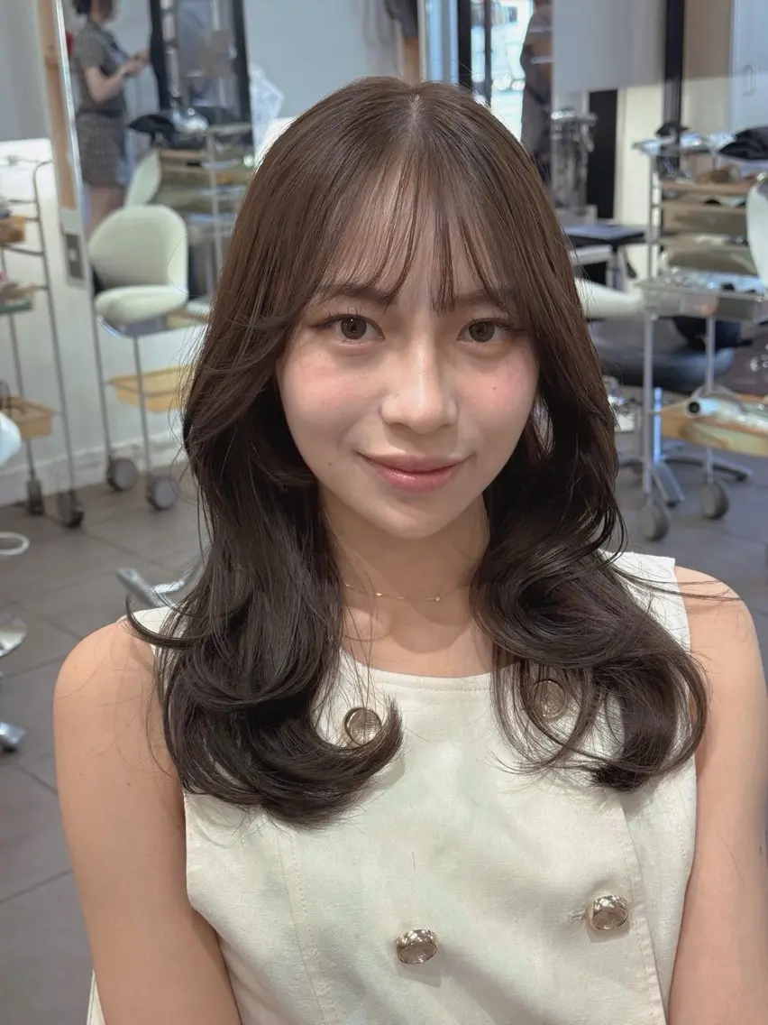 セミロング カラー カット ヘアカラー 🫧TATSUYA/ 錦糸町ʕ•̫͡•のヘアスタイル