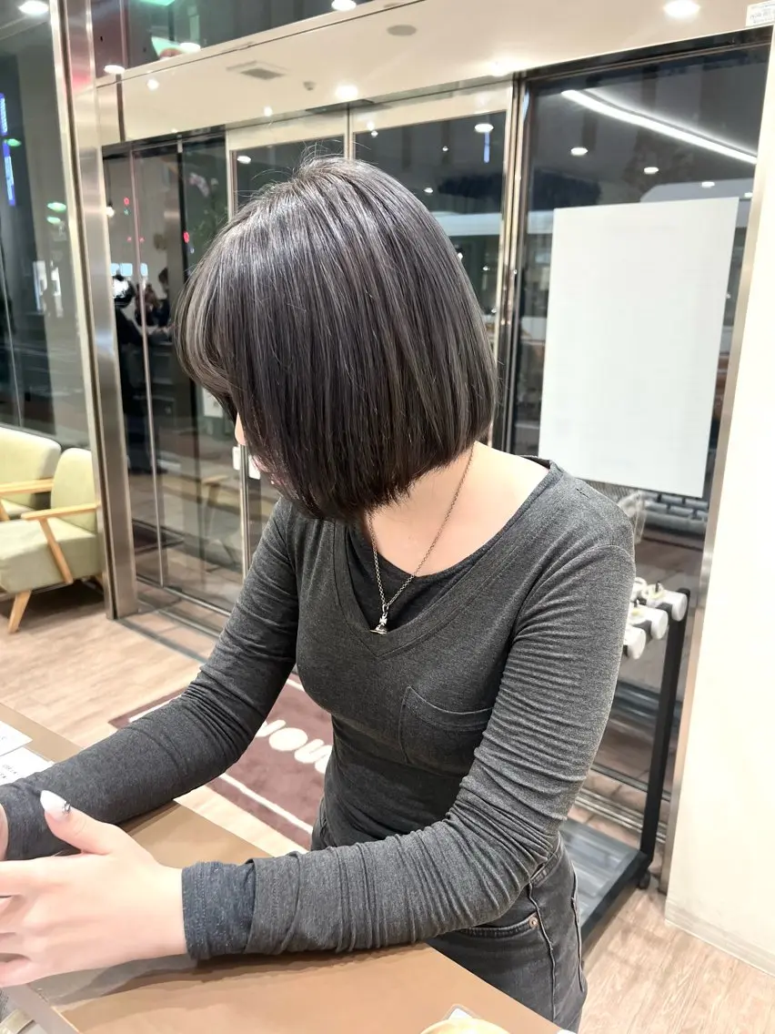 ショート カラー ブリーチ パープルカラー シルバー カット ヘアカラー Shingo #パーマのヘアスタイル