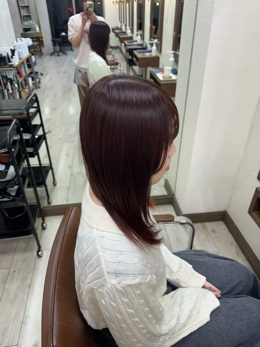 ミディアム カラー ヘアカラー なぎは/似合わせ・ ナチュラルカラーのヘアスタイル