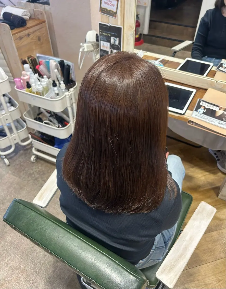 春色カラー✨️（ブリーチなし）の写真