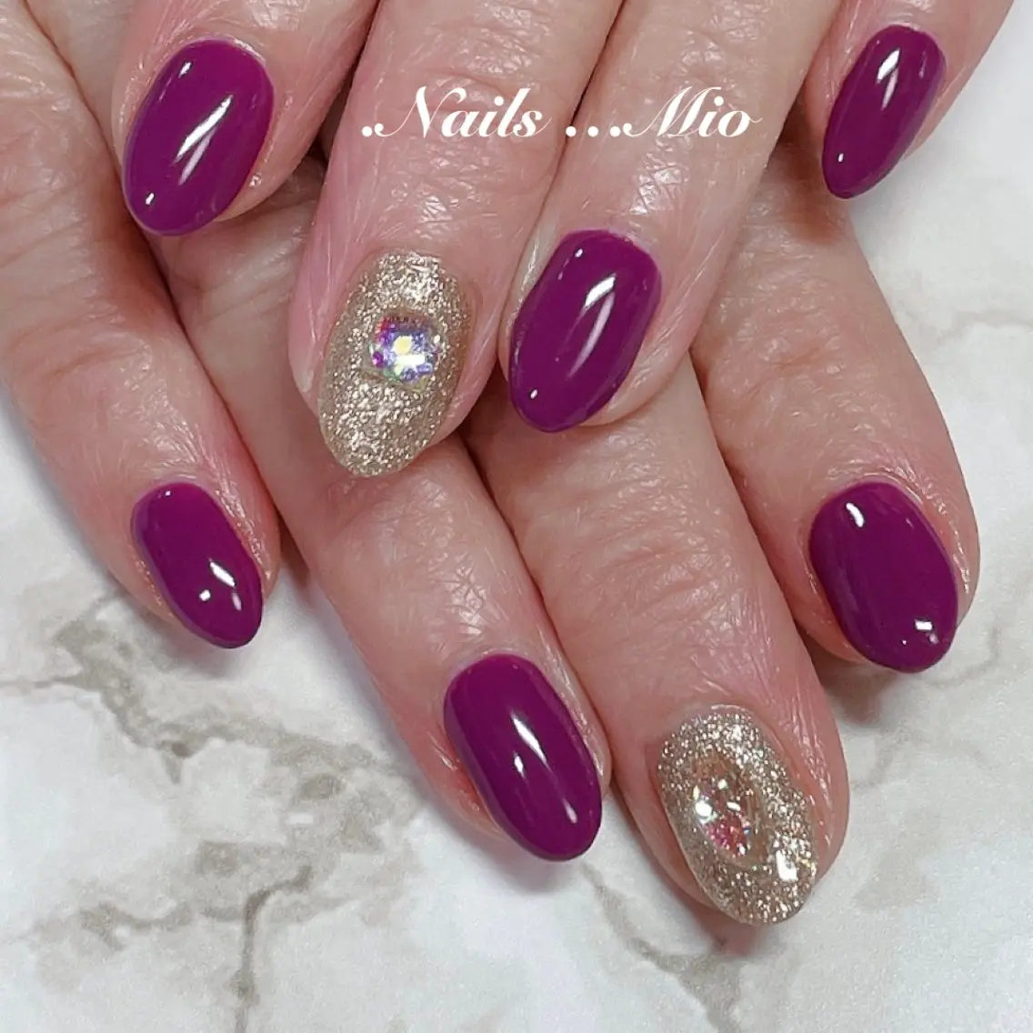 ネイル アートネイル ジェルネイル ワンカラーネイル .Nails Mio 赤羽西ネイルサロンのネイルデザイン