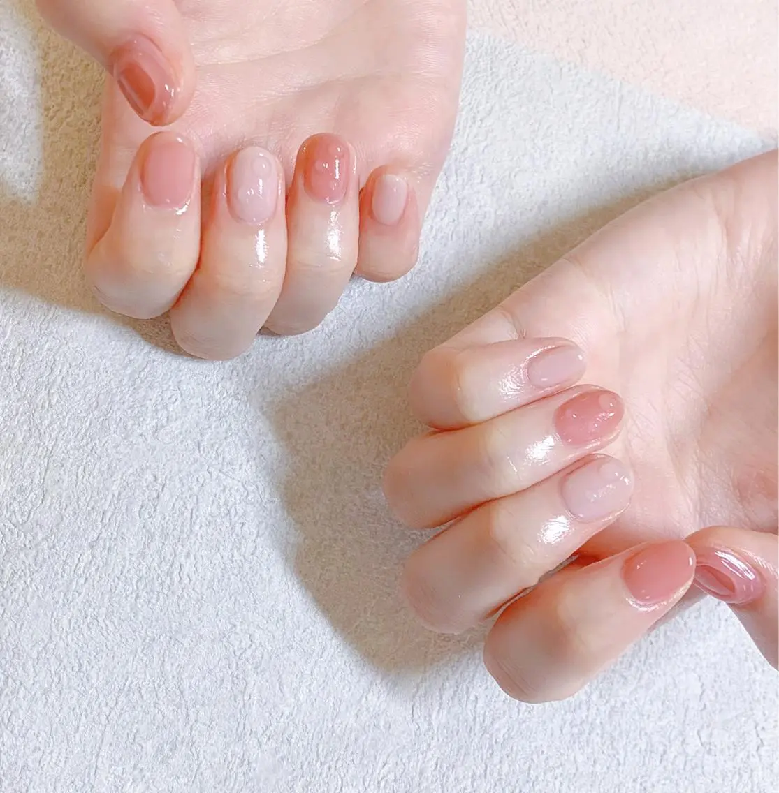 ネイル オーロラネイル フットネイル フレンチネイル ジェルネイル 韓国ネイル ハンドネイル フットネイル 【ENサロン】 Rei💜Nailのネイルデザイン