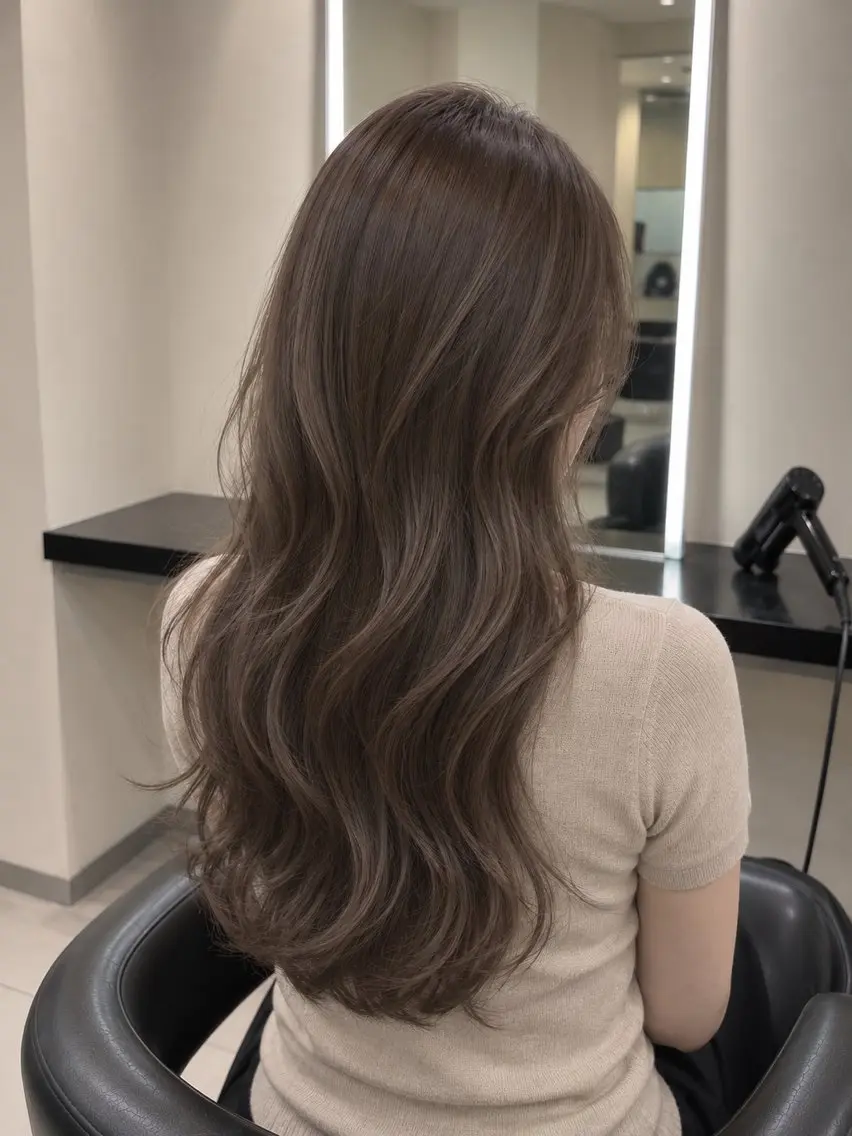 ミディアム カラー ブラウンカラー トリートメント 🌈ウルトワ水素 髪質改善naru🌈のヘアスタイル