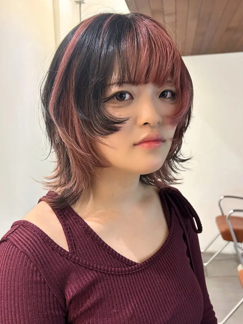 ミディアム ウルフカット Arai Kahoのヘアスタイル