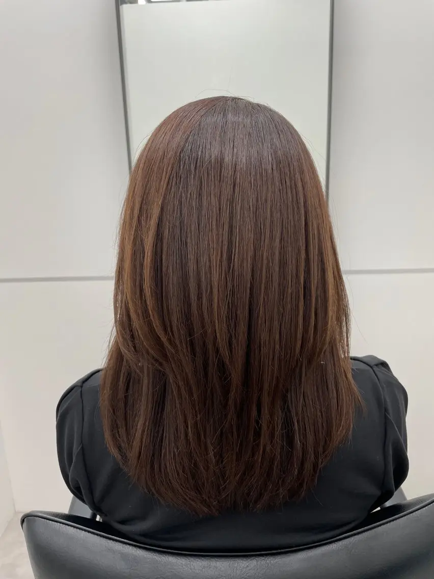 ミディアム ヘアカラー トリートメント ha ruのヘアスタイル