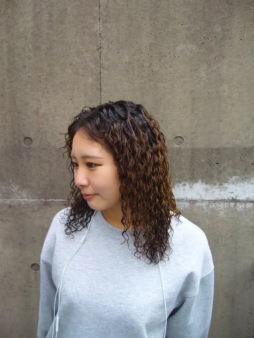 パーマ パーマ 本村 結咲のヘアスタイル