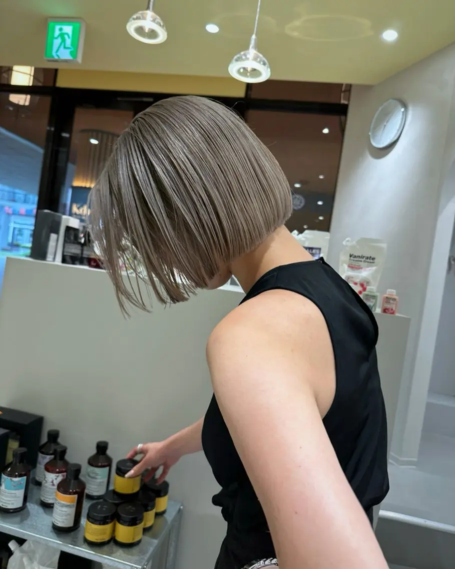 ショート カラー メンズパーマ minoriのヘアスタイル