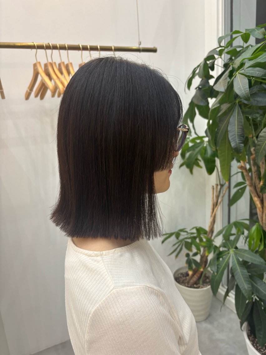 ミディアム 姫カット 伊藤 ゆいなのヘアスタイル