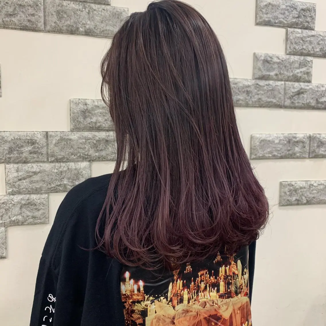 ロング カラー 薄田 珠美のヘアスタイル