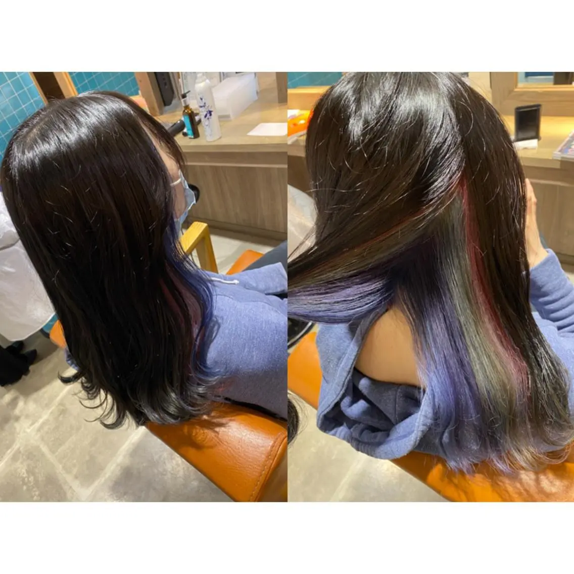 カラー 🩵盛れる顔周りヘア EMI🩵のヘアスタイル