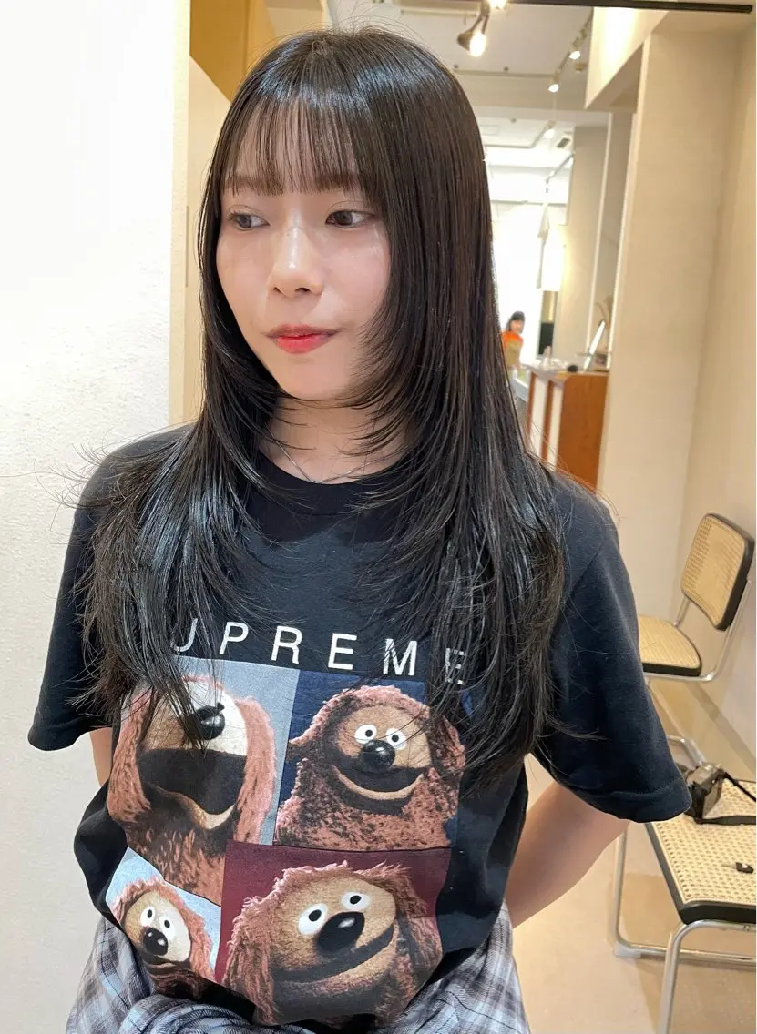 ロング カット ヘアカラー KAZU keshiki大名のヘアスタイル