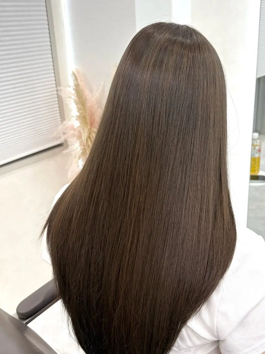 ロング ヘアカラー トリートメント いずみ カラーモデル募集⭐️のヘアスタイル