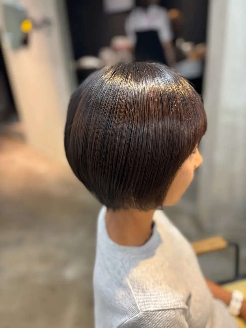 ショート ショートヘア カット のどか 縮毛矯正/ショートのヘアスタイル