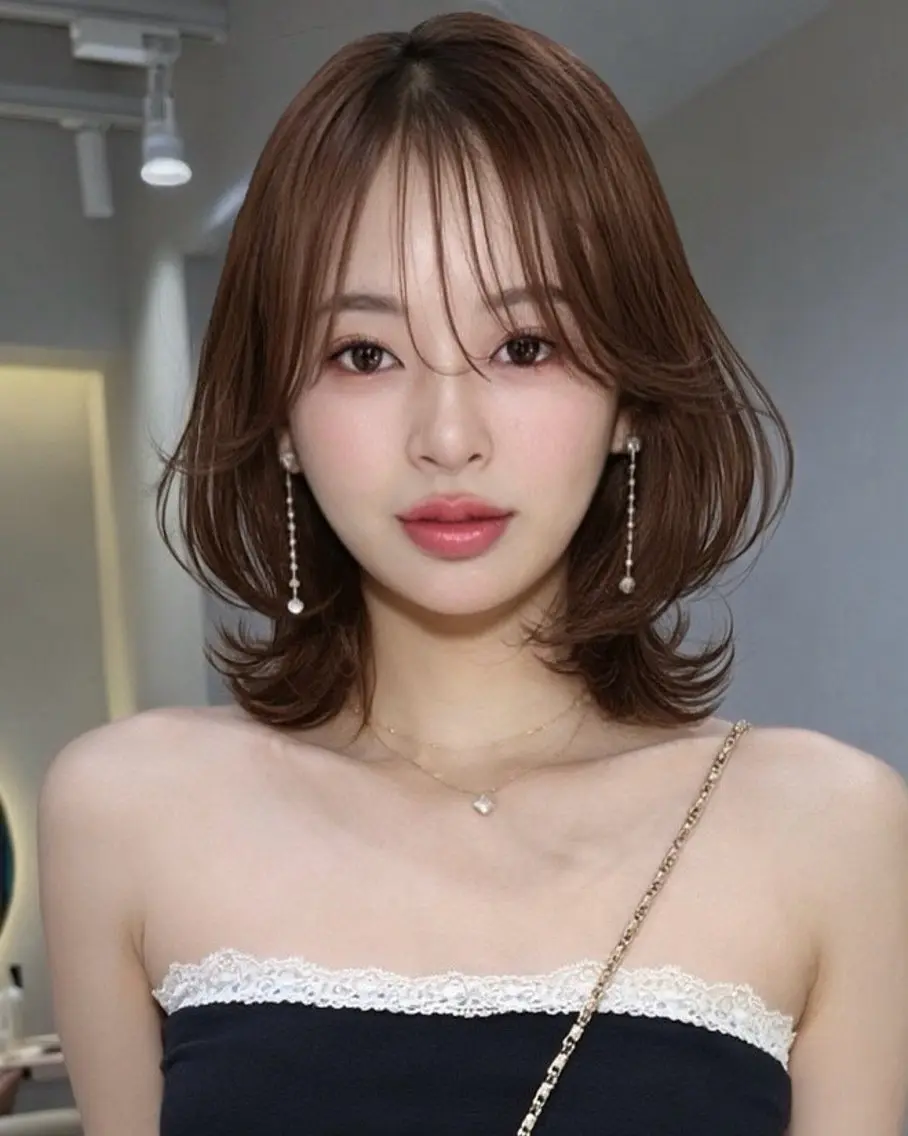 ショート カット ヘアカラー トリートメント じょー／ボブ カット/白髪ぼかしのヘアスタイル