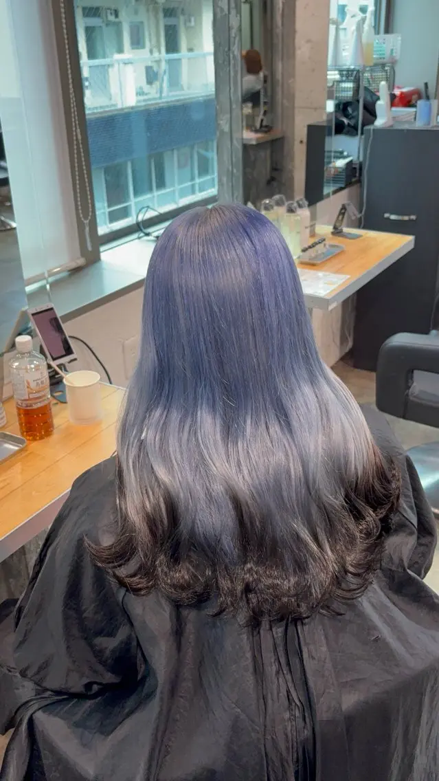 ロング カラー ヘアカラー トリートメント 🧸ハイトーン/ミル クティー🧸のヘアスタイル