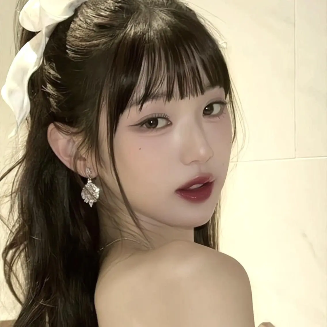 ロング カラー ヘアカラー トリートメント 🤍韓国艶ワンホン ヘアMayu🤍のヘアスタイル