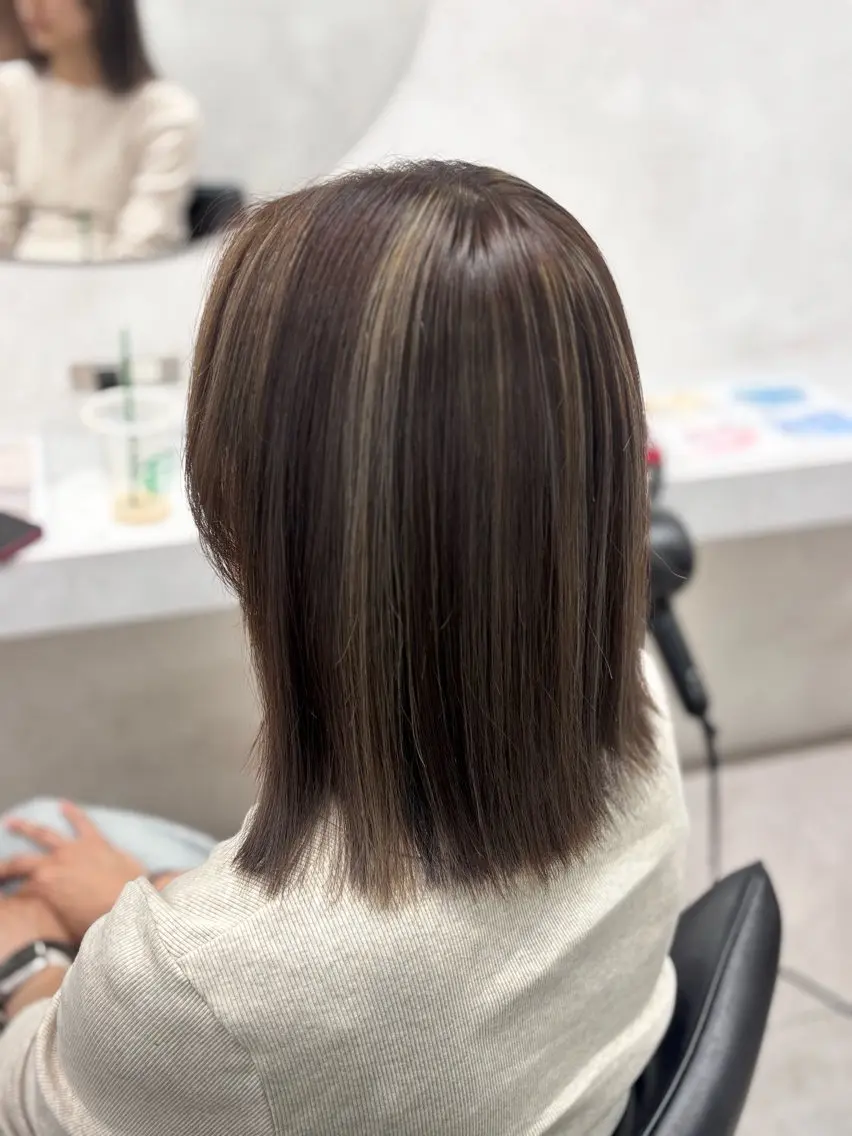 ミディアム カラー ヘアカラー 🔆ハイトーン 🔆AYAKAのヘアスタイル