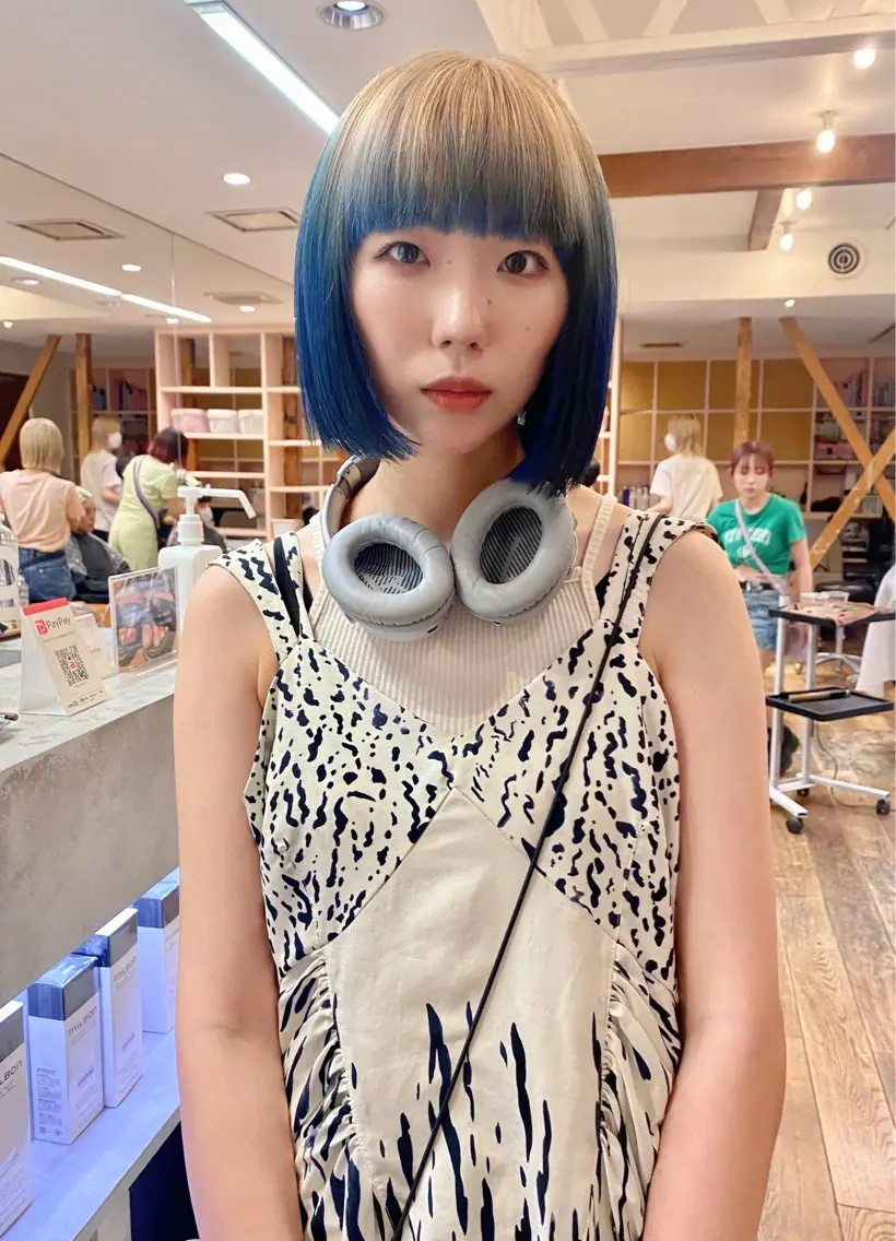 ミディアム カラー ブリーチ ヘアカラー ハイトーン/デザイン hirokiのヘアスタイル