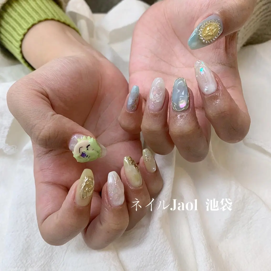 ロング ネイルJaol 池袋のネイルデザイン