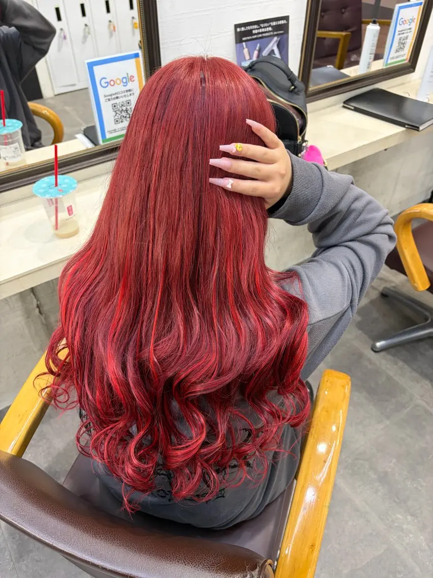 セミロング ヘアカラー エクステ ⭐️U-topia ⭐️和泉田　りさ⭐️のヘアスタイル