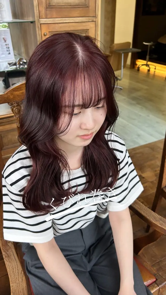 【ミニモ限定】💎艶カラー&オーダーメイドトリートメント¥ 6600​〜​/お顔周りレイヤー/韓国ヘアの写真