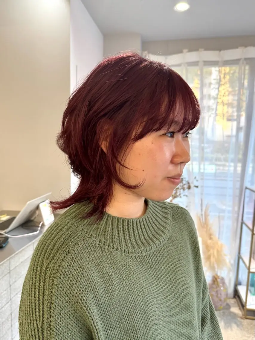 ショート カット ヘアカラー トリートメント 髪質改善カラー cipre 唯舞のヘアスタイル